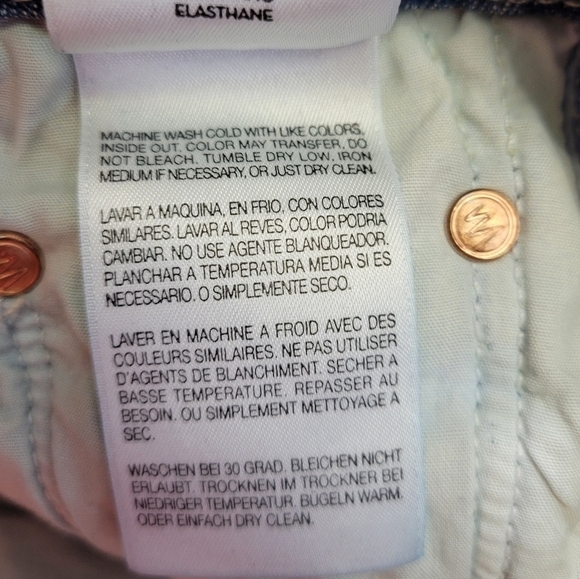 Mother The Looker Crop Gypsy Distressed With Frayed Ankless Size 25 - Picture 15 of 16